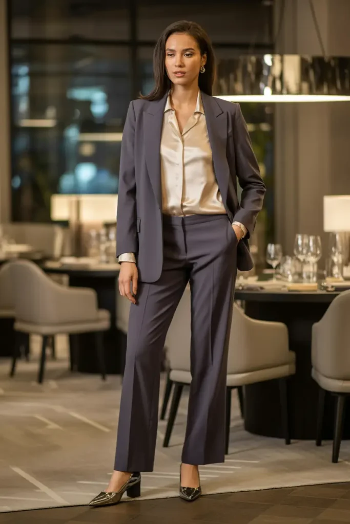 Breezy Dubai winter outfit ideas for resort days: woman in white tank top, colorful floral wide-leg pants and pastel kimono cover-up posing by luxury infinity pool